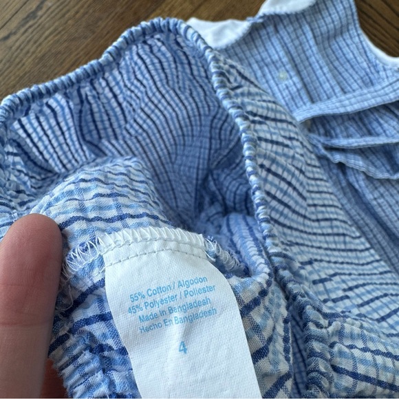 Samara Vintage Nautical Embroidered Blue Dress w Matching Bloomers Kid’s 4 - Picture 9 of 10